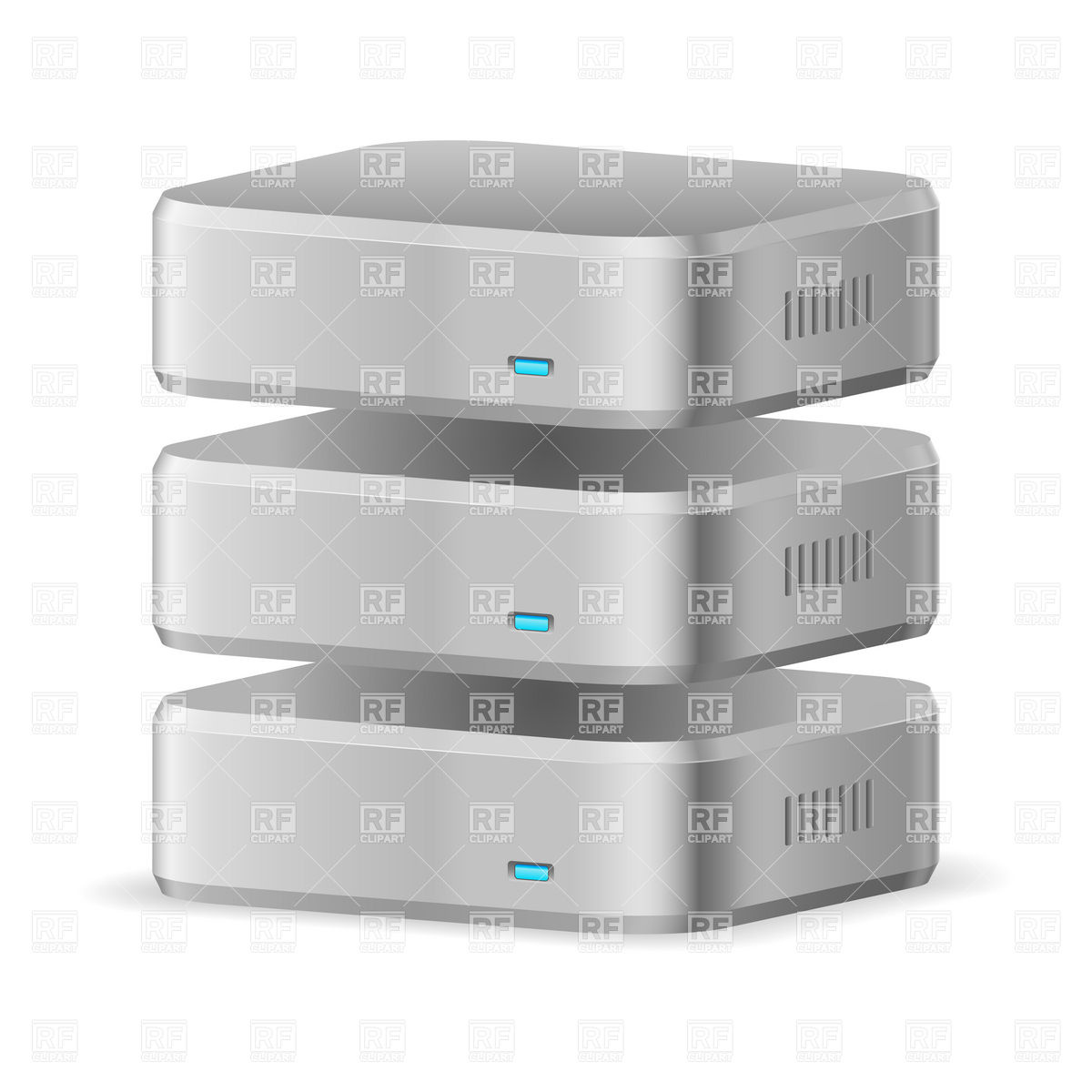 1200x1200 Set Of Servers Of Database Icon Vector Image Vector Artwork Of