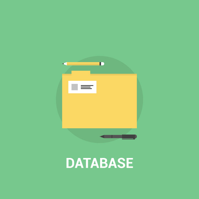650x650 Database Icon Vector Image