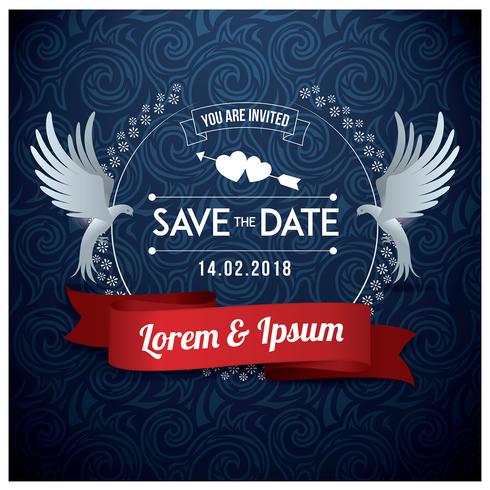 490x490 Wedding Save The Date Vector