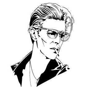 282x282 David Bowie Vector Image Free Vector Download 220177 Cannypic