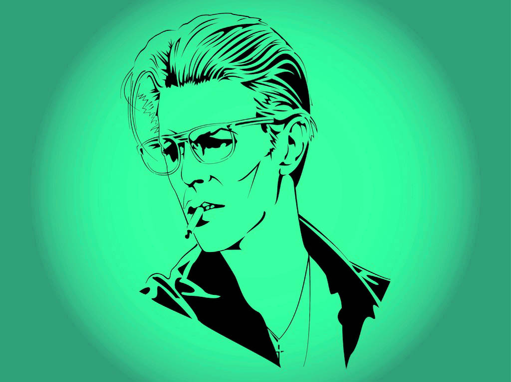 1024x767 David Bowie Vector Vector Art Amp Graphics