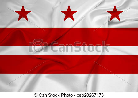 450x320 Waving Washington Dc Flag Stock Illustrations