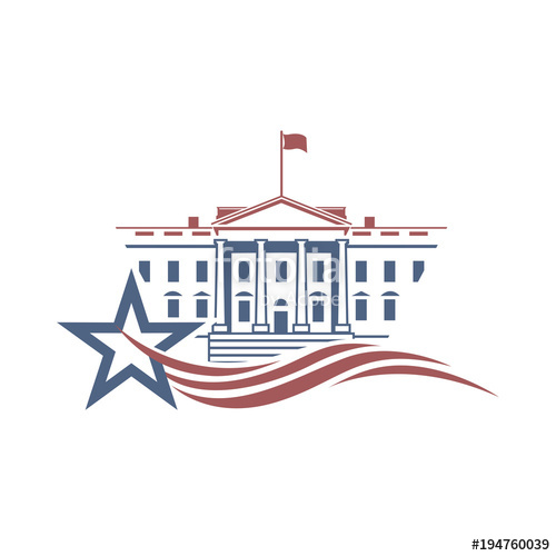 500x500 White House Building Icon In Washington Dc Stock Image And