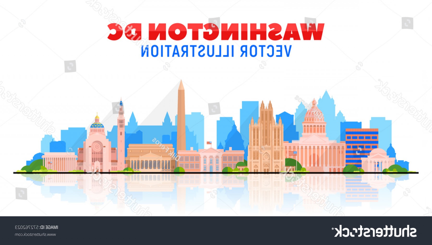 1800x1023 Washington Dc Usa City Skyline Vector Lazttweet