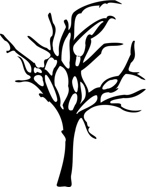 467x600 Halloween Small Dead Tree Free Vector In Open Office Drawing Svg
