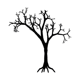 283x283 Collection Of Free Vector Tree Halloween. Download On Ubisafe