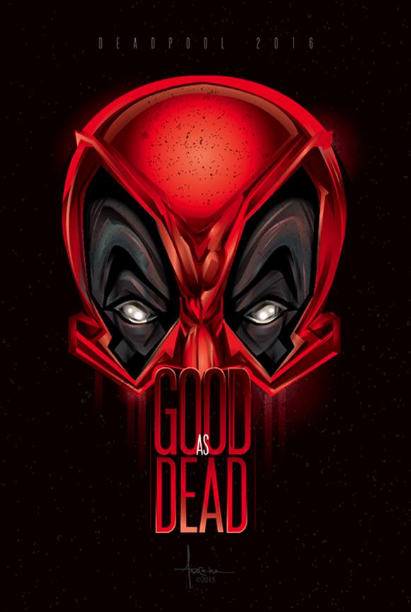 581x865 These Deadpool Vector Art Movie Posters Are Killer, Literally