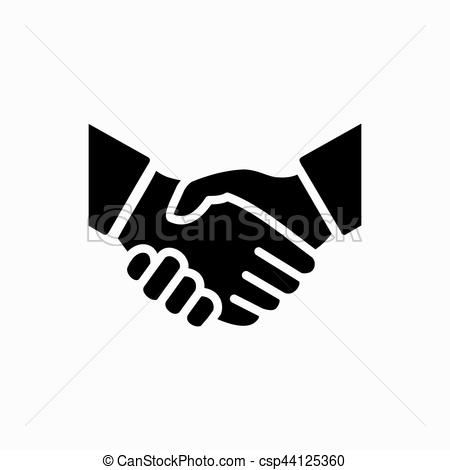 450x470 Handshake Icon Simple Vector Illustration. Deal Or Partner