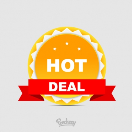 425x425 Hot Deal Sticker Free Vectors Ui Download