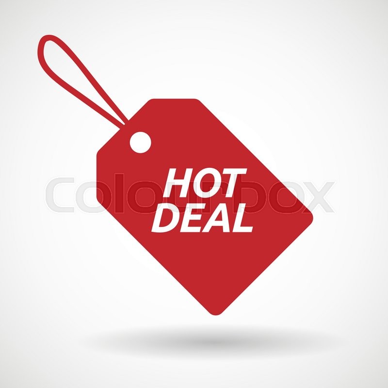 800x800 Illustration Of An Isolated Product Label Icon With The Text Hot