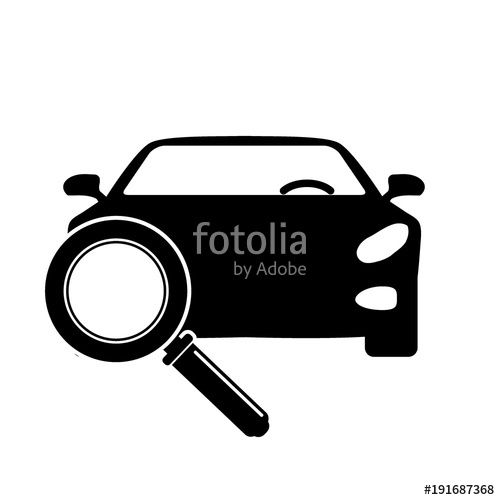 500x500 Looking For Car Selling Icon, Magnifying Glass Search Car, Logo