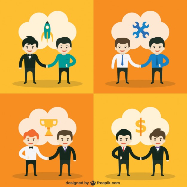 626x626 Start Up Deal Vector Free Download