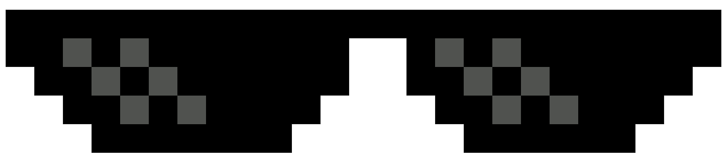 1422x315 Deal With It Glasses Transparent Png Pictures