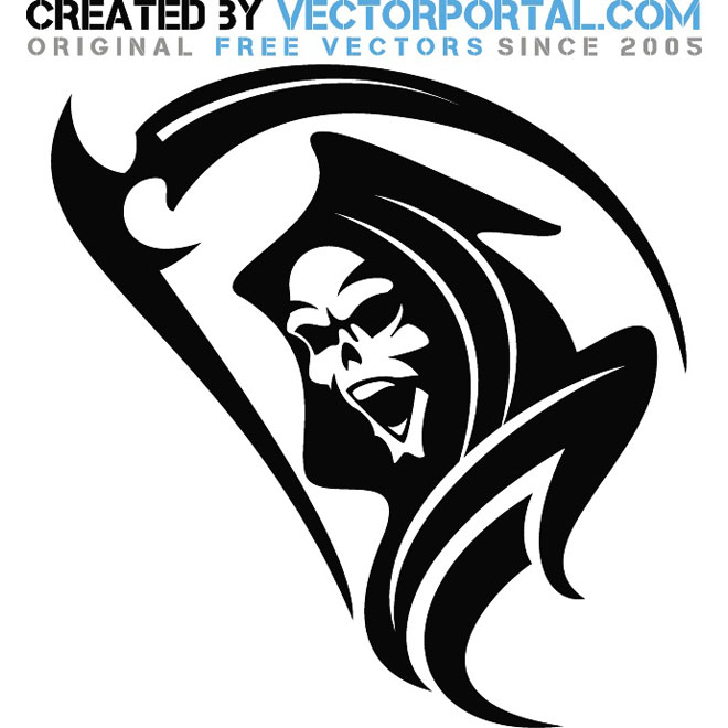 660x660 Face Of Death Free Vector 123freevectors