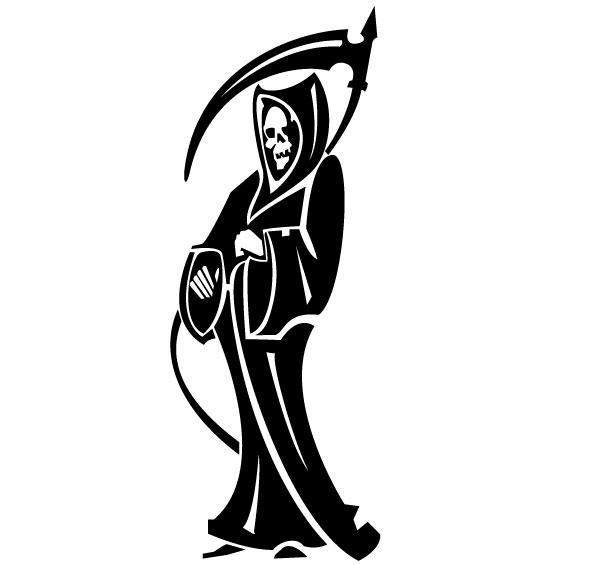 600x565 Mrs. Death Vector 123freevectors