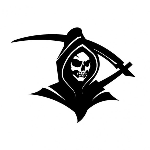 626x626 Black Death Grim Reaper Clip Art Vector Free Download