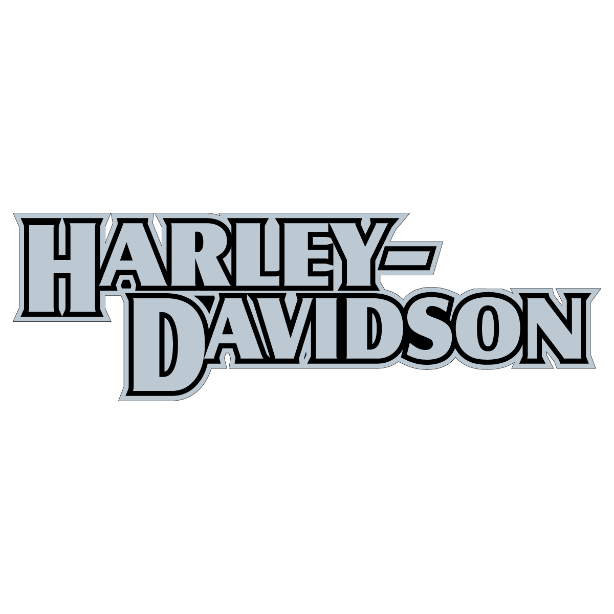 1200x1200 Harley Davidson Tank Decal Logo Vector Free Vector Silhouette