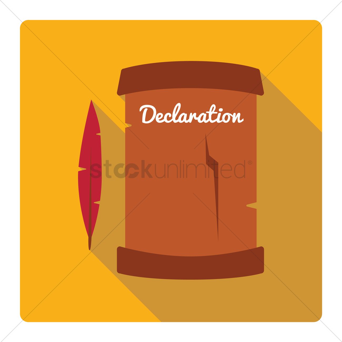 1300x1300 Declaration Of Independence Day Vector Image