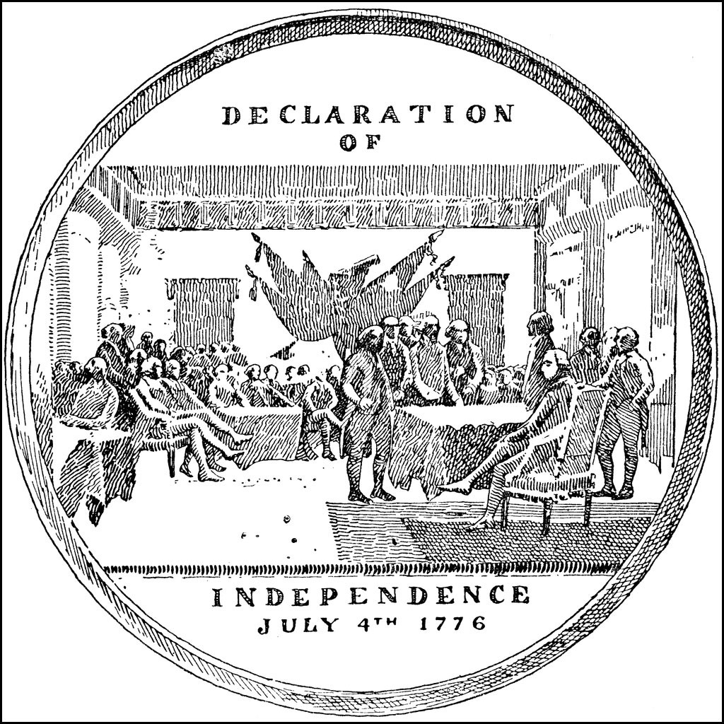 1024x1024 Signatures To The American Declaration Of Independence Stock