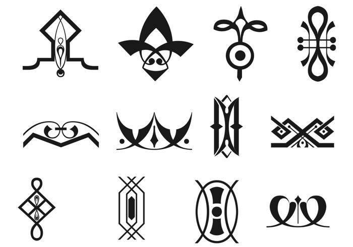 700x490 Bold Art Deco Ornament Vector Pack