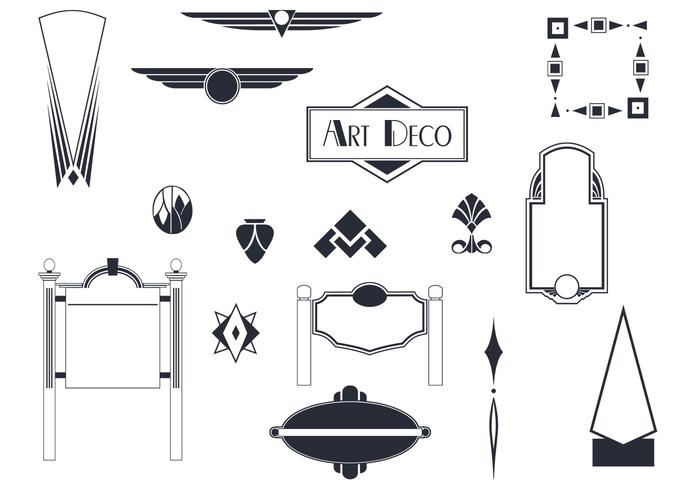 700x490 Art Deco Signs And Ornaments Vectors