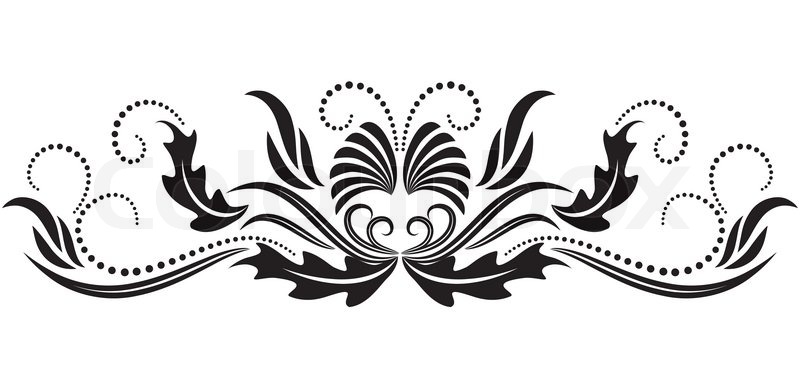 800x383 Decorative Ornament Stock Vector Colourbox