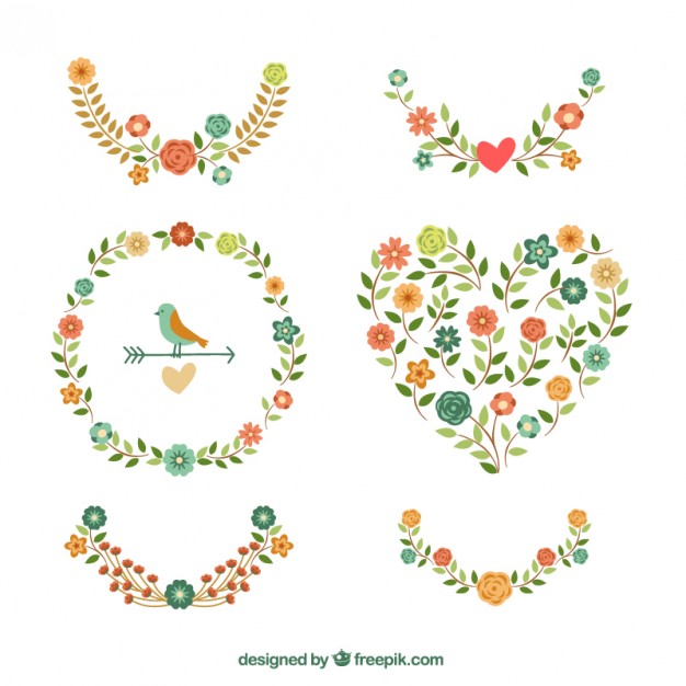 626x626 Floral Decoration Vector Free Download