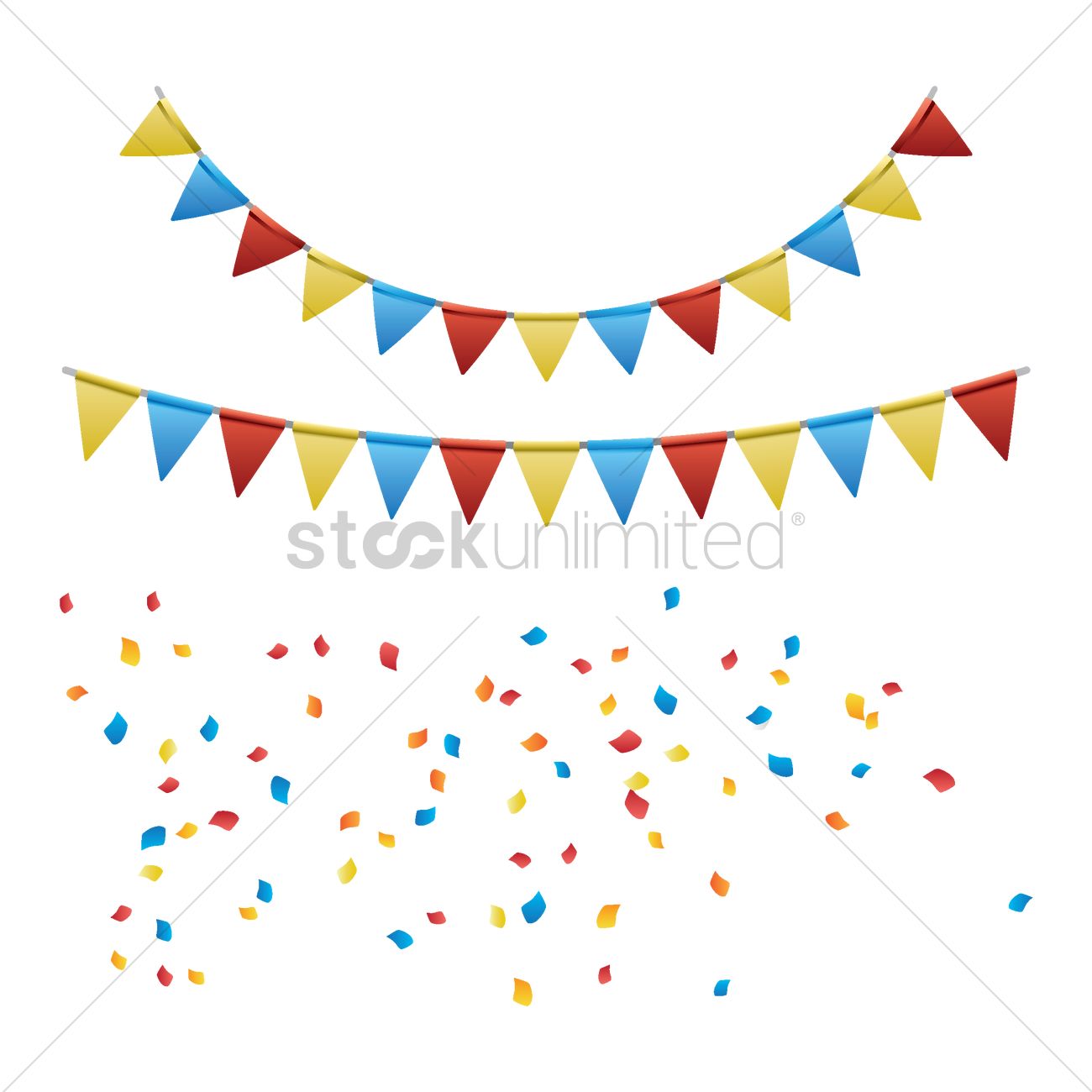 1300x1300 Beautiful Birthday Decoration Vector Image
