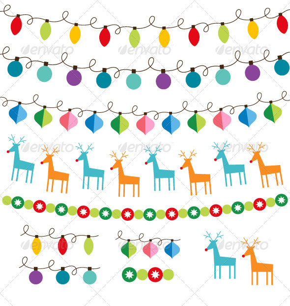 590x621 Christmas Decoration Vector Set. By Lattesmile Graphicriver