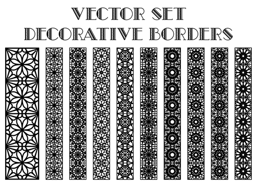 500x357 Black Decorative Border Vector Material Free Download