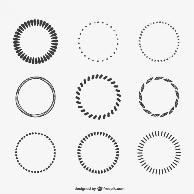 626x626 Calligraphic Circles Vector Free Download