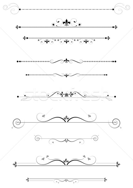 424x600 Decorative Dividers Vector Illustration Milsiart ( 309176