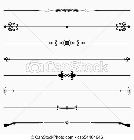 450x470 Set Of Decorative Dividers Eps Vector