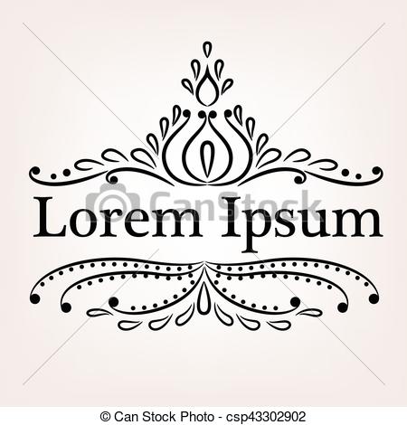 450x470 Background With Decorative Divider Vector.