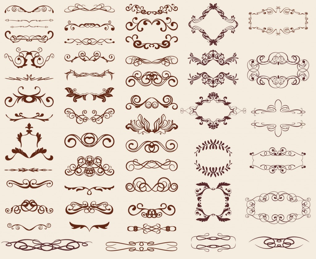 1024x841 Free Calligraphic Vectors