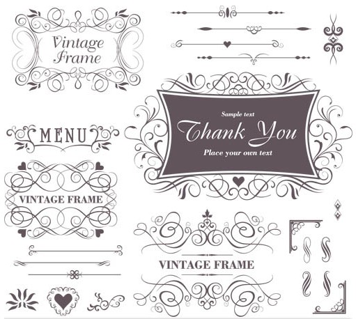 511x458 Menu Decorative Elements Vector Ai Format Free Vector Download