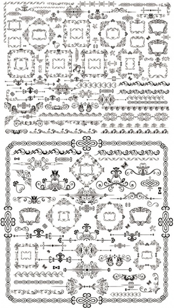 339x600 Classical Traditional Decorative Elements Vector Free Vector In