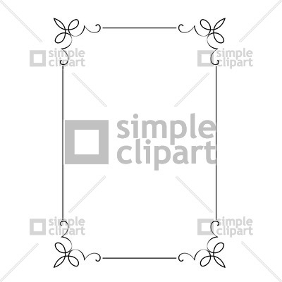 400x400 Decorative Frame Vector Image