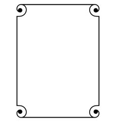 238x250 Simple Black Ornamental Decorative Frame Vector Border Paper