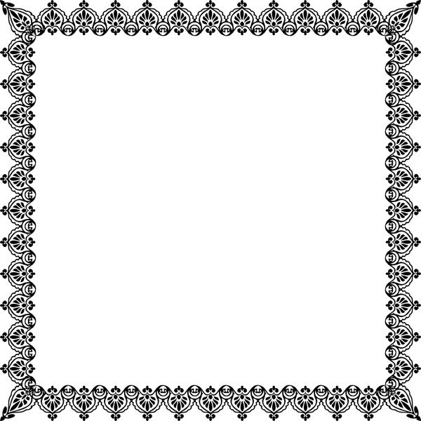 600x600 Vintage Decorative Frame Vector Illustration Free Vector In Open