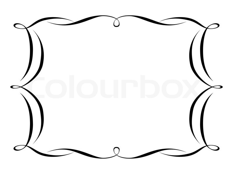800x600 Calligraphy Ornamental Decorative Frame Stock Vector Colourbox