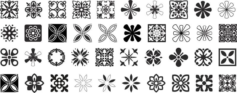 800x314 Decorative Ornaments Vector Pack Free Vector Download