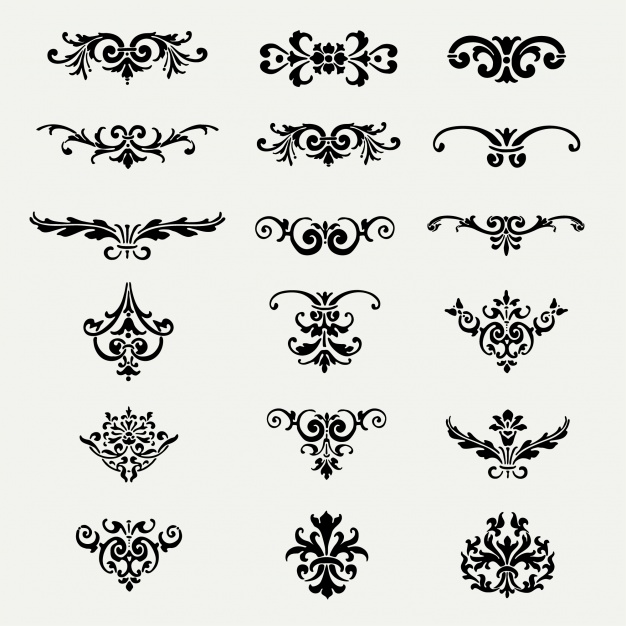 626x626 Decorative Ornaments Collection Vector Free Download