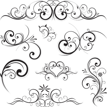 367x368 Decorative Swirls Vector Free Vector Download (23,724 Free Vector