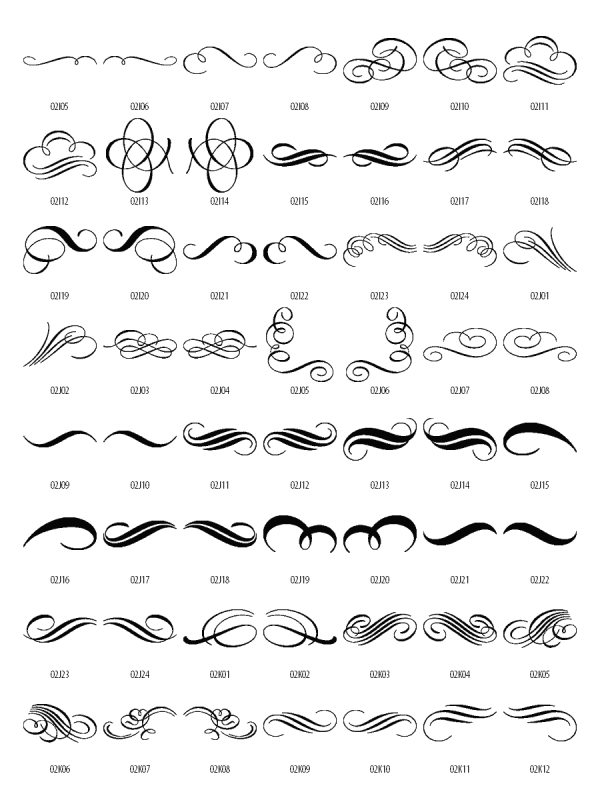 600x800 Decorative Swirl Vector Clip Art Laser Cutting