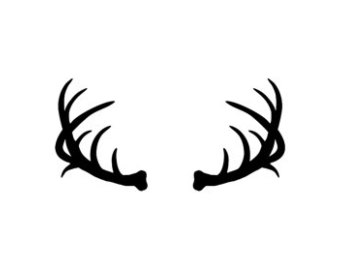 340x270 Vector Deer Antler Clip Art Clipart Panda