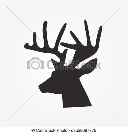 450x470 Deer Head Vector. Deer Head