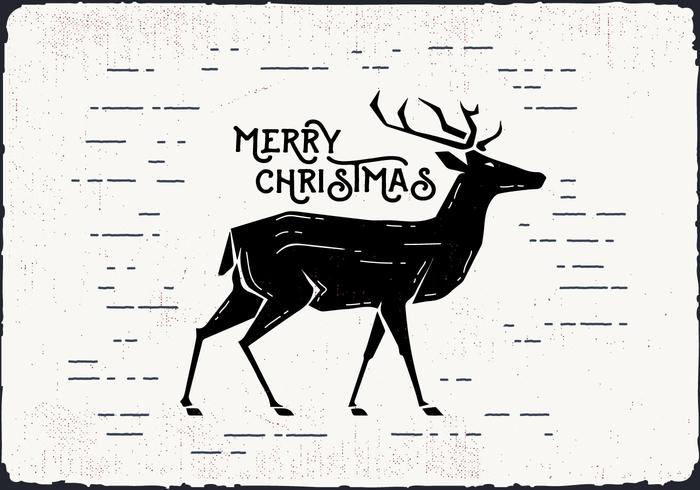 700x490 Free Christmas Deer Vector