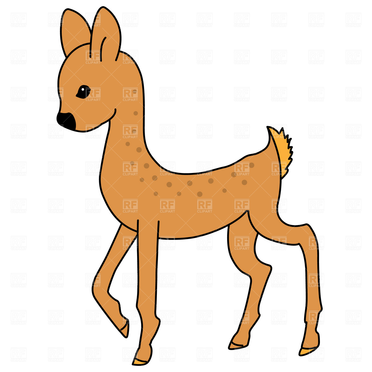 1200x1200 Young Deer Vector Image Vector Artwork Of Plants And Animals