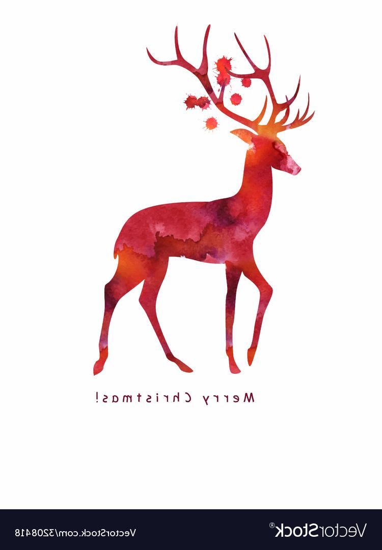 750x1080 Hd Christmas Deer Vector File Free